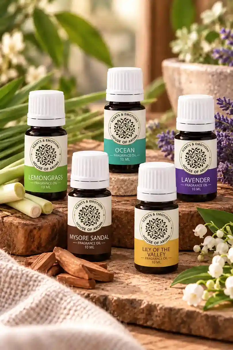 Fragrance oil gift set, aromatic fragrance oils, fragrance oil combo pack, essential fragrance oils, fragrance oils gift box