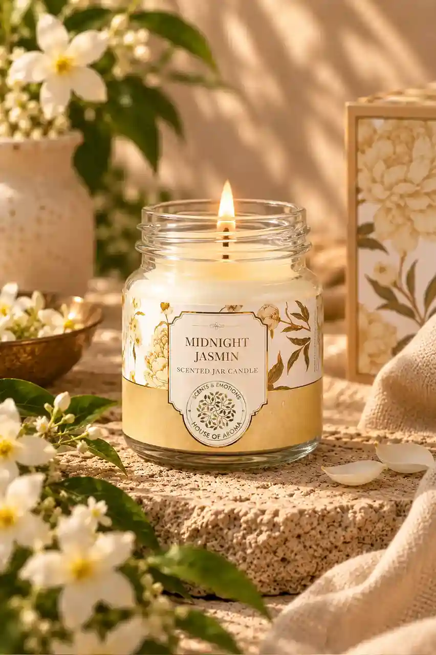 Scented candle gift set, candle gift box, scented jar candle set, floral candle gift pack, luxury candle set