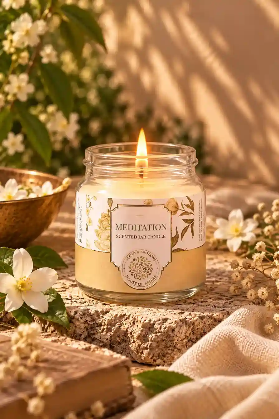 Scented candle gift set, candle gift box, scented jar candle set, floral candle gift pack, luxury candle set