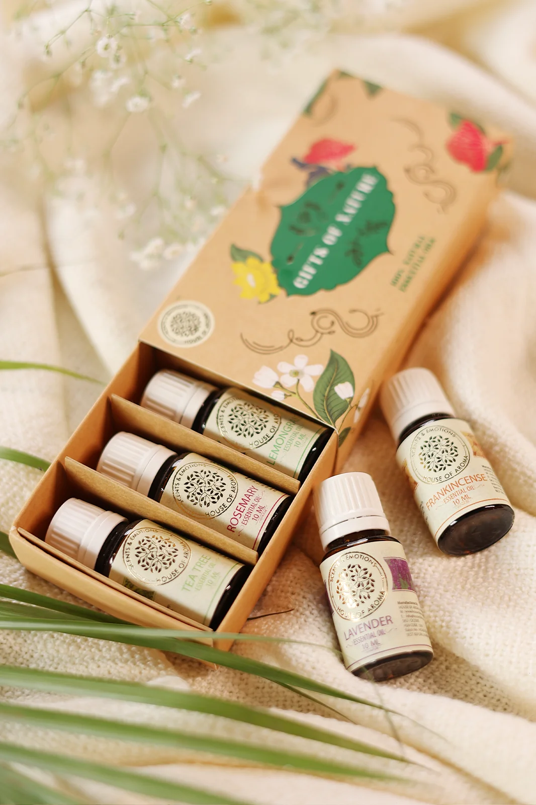 Set of 5 essential oils gift set, essential oils gift set, skin care gift set, aromatherapy gift set, essential oils gift set for diffuser, aroma gift set, HOA