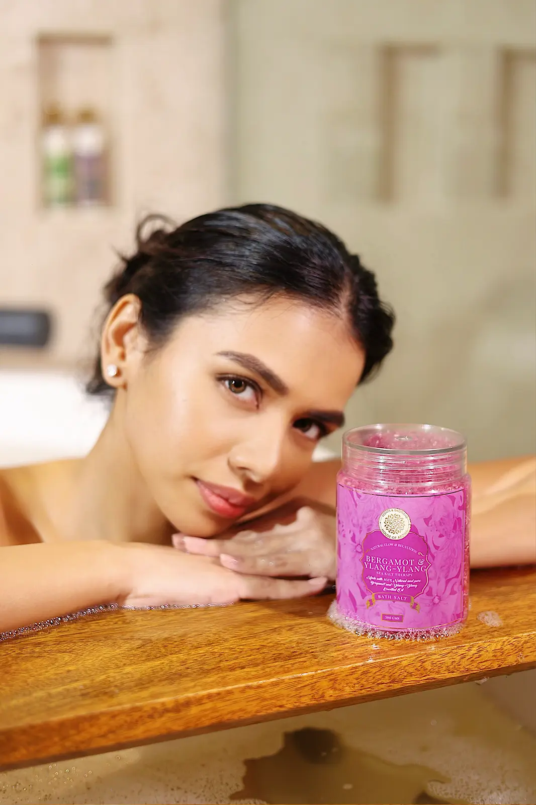 natural bergamot and ylang ylang bath salt, bergamot bath salt, ylang ylang bath salt, Epsom Salt Bath Salts, bath salt with essential oils, bath salt online, Organic ylang ylang products, Aromatherapy bath salts, Bergamot-infused bath salts, bathing essentials, Skin-nourishing bath salts, Ylang ylang relaxation benefits, bathing materials, Homemade bath salts recipe, Ylang ylang and citrus blend, house of aroma