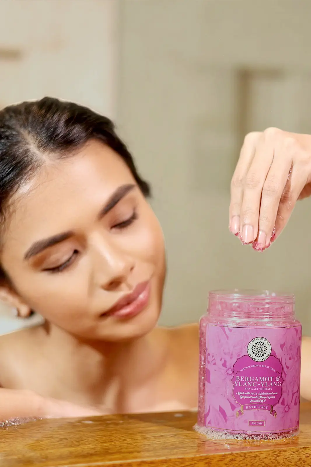 natural bergamot and ylang ylang bath salt, bergamot bath salt, ylang ylang bath salt, Epsom Salt Bath Salts, bath salt with essential oils, bath salt online, Organic ylang ylang products, Aromatherapy bath salts, Bergamot-infused bath salts, bathing essentials, Skin-nourishing bath salts, Ylang ylang relaxation benefits, bathing materials, Homemade bath salts recipe, Ylang ylang and citrus blend, house of aroma