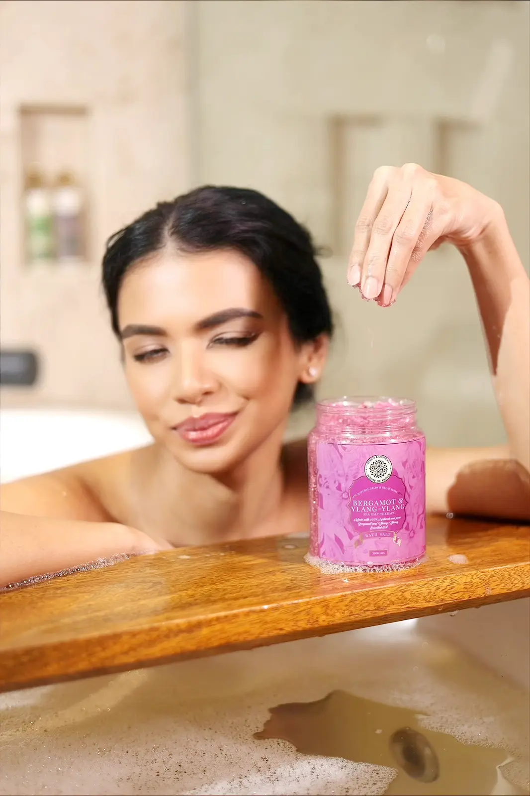 natural bergamot and ylang ylang bath salt, bergamot bath salt, ylang ylang bath salt, Epsom Salt Bath Salts, bath salt with essential oils, bath salt online, Organic ylang ylang products, Aromatherapy bath salts, Bergamot-infused bath salts, bathing essentials, Skin-nourishing bath salts, Ylang ylang relaxation benefits, bathing materials, Homemade bath salts recipe, Ylang ylang and citrus blend, house of aroma