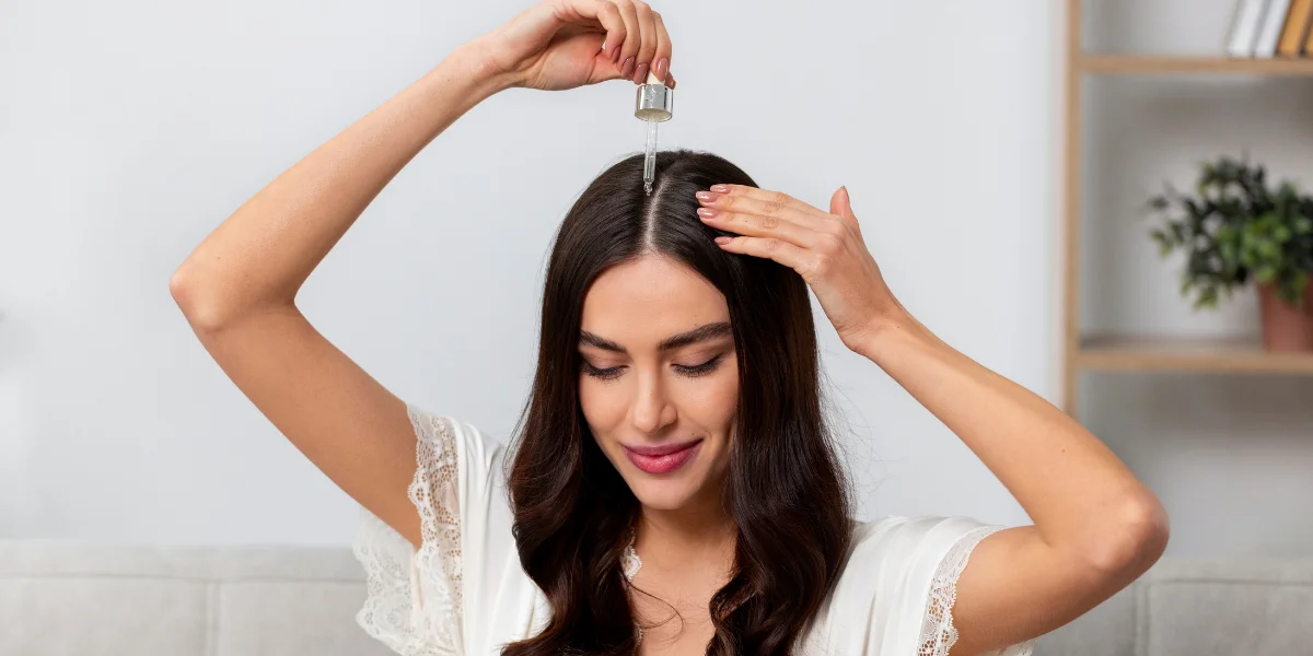 essential oils for hair, hair growth, hair care routine, dry scalp remedy, natural hair treatment, applying essential oils, essential oil benefits, hair issues solution, hair problems care, healthy hair tips