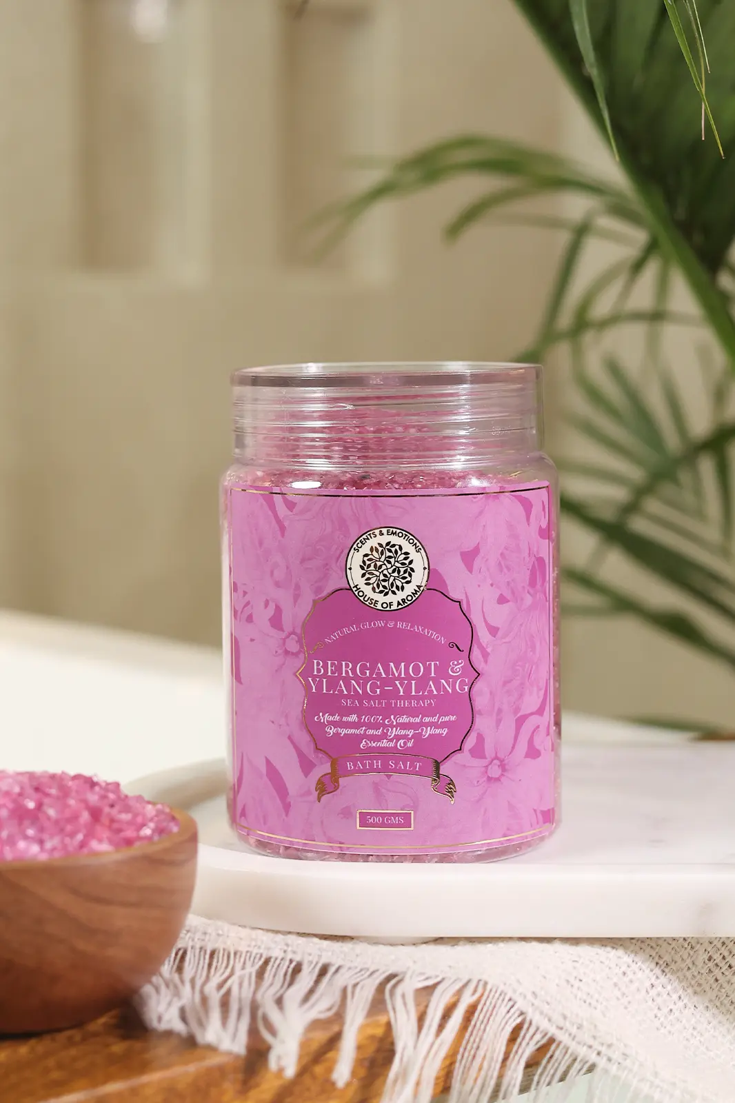 Natural Bergamot and Ylang Ylang Bath Salt, Bergamot Bath Salt, Ylang Ylang Bath Salt, Epsom Salt Bath Salts, Bath Salt with Essential Oils, Bath Salt Online, Organic Ylang Ylang Products, Aromatherapy Bath Salts, Bergamot-Infused Bath Salts, Bathing Essentials, Skin-Nourishing Bath Salts, Ylang Ylang Relaxation Benefits, Bathing Materials, Homemade Bath Salts Recipe, Ylang Ylang and Citrus Blend, House of Aroma