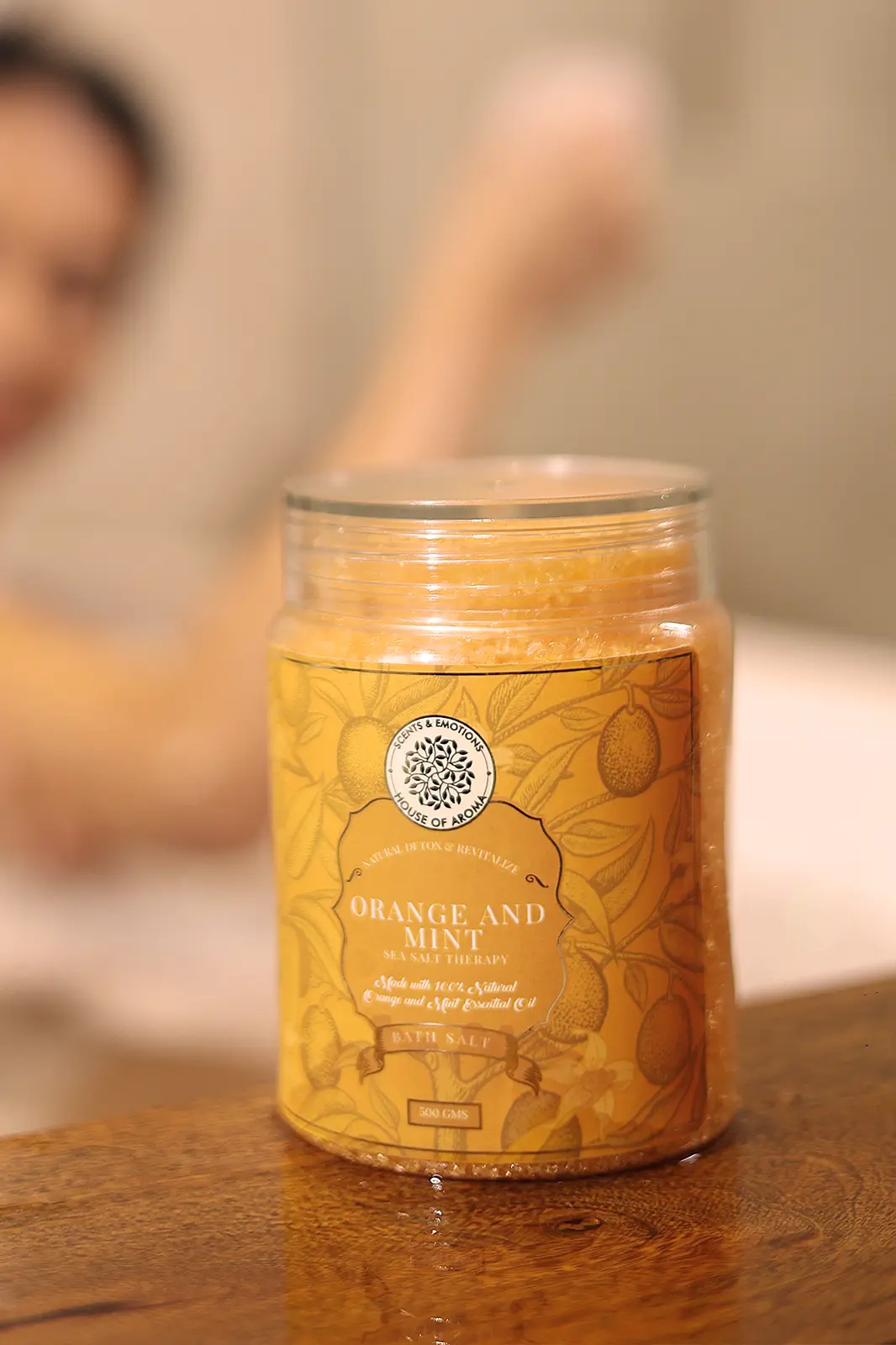 Natural Orange and Mint Bath Salt, Orange Bath Salt, Mint Bath Salt, Bath Salt Scrub, Bath Salt Essential Oil, Bath Products Organic, Body and Bath Products, Refreshing Orange Bath Salts, Peppermint and Orange Essential Oils, Orange Zest and Mint Bath Salts, Self Care Bath Products, Natural Orange and Mint Spa Therapy, High Quality Bath Products, Luxury Bath Products, House of Aroma