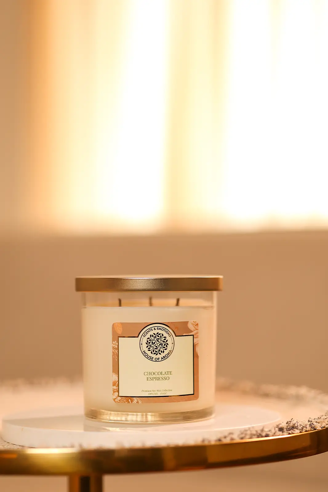 3 wick candles, scented 3 wick candles, 3 wick candles near me, best 3 wick candles, buy 3 wick candles online, large 3 wick candles for sale, chocolate scented candles, decorative chocolate candles, natural wax chocolate expresso 3 wick candle, natural candle, natural soy wax candle, natural scented candle, natural scented candle online, Aromatherapy candles, House of Aroma,