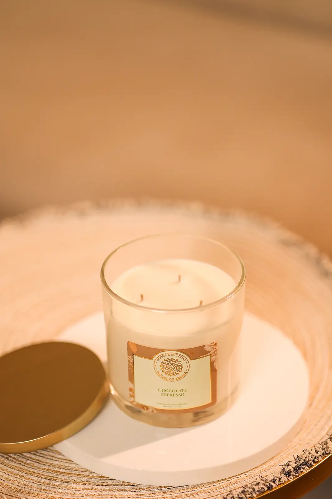 3 wick candles, scented 3 wick candles, 3 wick candles near me, best 3 wick candles, buy 3 wick candles online, large 3 wick candles for sale, chocolate scented candles, decorative chocolate candles, natural wax chocolate expresso 3 wick candle, natural candle, natural soy wax candle, natural scented candle, natural scented candle online, Aromatherapy candles, House of Aroma,