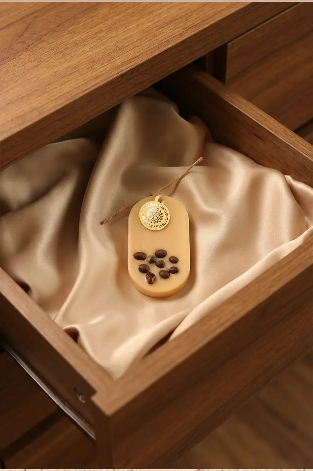 Coffee Wax Tablet Made From Natural Wax, Closet Freshener, Wax Tablets For Wardrobe, Scented Wax Sachet, Soy Wax, Synthetic Fragrance, Natural Wax Bar, House Of Aroma