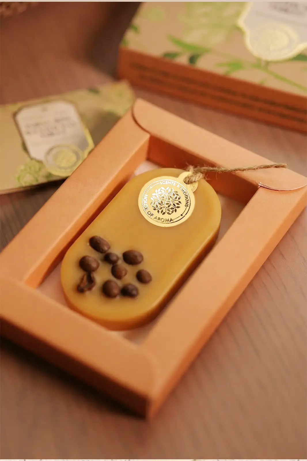 Coffee Wax Tablet Made From Natural Wax, Closet Freshener, Wax Tablets For Wardrobe, Scented Wax Sachet, Soy Wax, Synthetic Fragrance, Natural Wax Bar, House Of Aroma