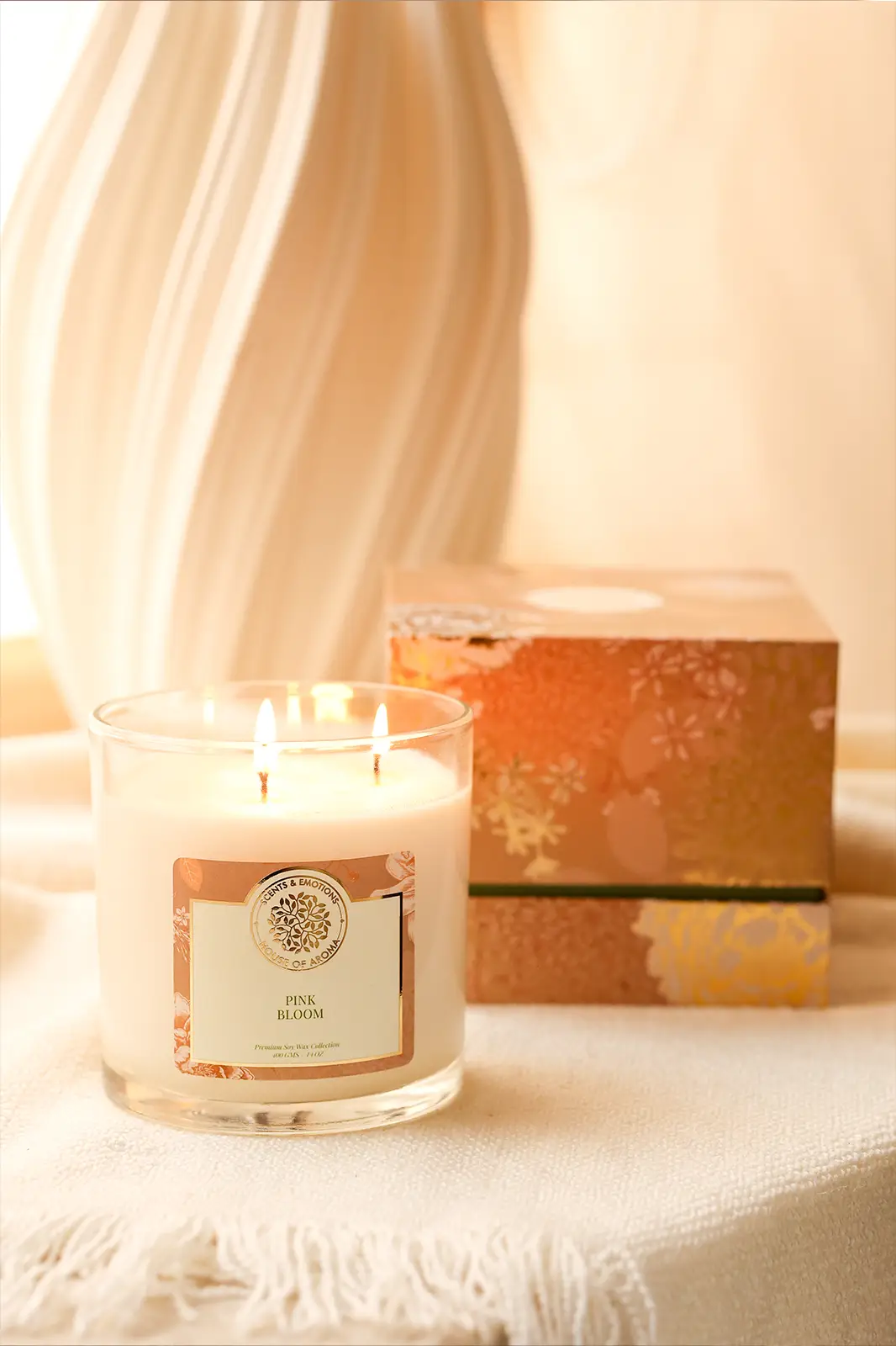 Natural Wax Pink Bloom Candle 3 Wicks, Floral Scented Candles, 3 Wicks Scented Candles, 3 Wicks Candles, Scented 3 Wick Candles, Scented Candles Flavours, Best-scented Flowers In India, Scented Candles For Decoration, Best 3 Wick Scented Candles, 3 Wick Jar Candles, Scented Candles For Living Room, Best Floral Scented Candles, 3 Wick Soy Candles, Flower Scented Candles, Popular Floral Candle Scents, Most Popular Floral Candle Scents, Highly Scented 3 Wick Candles, Floral Scents For Candles, Large 3 Wick Scented Pillar Candles, Floral Fragrance Scented Candles, Floral Scent For Candles, Most Fragrant Scented Candles, Pink Floral Scented Candles, Most Common Scented Candles, Floral Candle Fragrance Oil, Floral Aromatherapy Candle, Home Decor Candles, Decoration With Candles, Room Decor With Candles, Home Decor Candle, Scented Candles Decoration