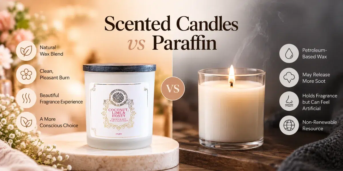 Natural Wax Scented Candles vs Paraffin
